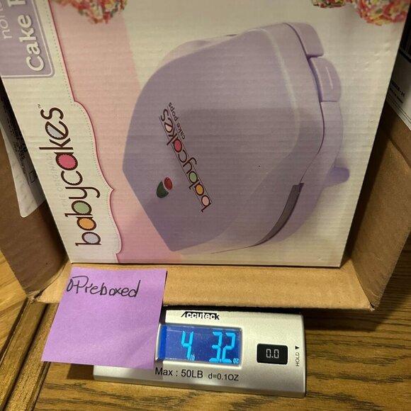 Babycakes Cake Pop Maker CP-70 Purple Nonstick Fork Recipes NEW Donut Holes - Picture 9 of 10